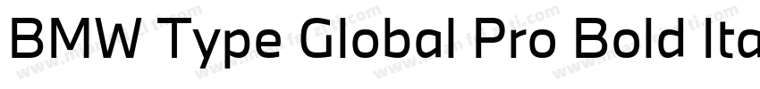 BMW Type Global Pro Bold Italic字体转换